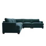 Lorrie Large Fabric Corner Sectional Sofa-Green