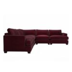 Lorrie Large Fabric Corner Sectional Sofa-Red