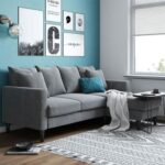 Skye Wide Reversible Sofa and Chaise-Charcoal-Spacious Upholstered Sectional Sofa-Reversible Chaise Design for Flexible Layout-Comfortable Seating with Plush Cushions-Modern Sofa for Living Room or Lounge-Durable Frame Construction