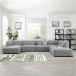 Eliza Fabric Sectional Sofa - Light Grey Upholstered L-Shaped Couch - Modern Corner Sofa for Living Room - Reversible Chaise Lounge - Sturdy Wooden Frame - Soft Fabric Finish - Comfortable High-Density Foam Seating