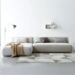 Aira Modern L-Shaped Sectional Sofa-Beige - Upholstered Corner Sofa for Living Room - Spacious & Comfortable Seating - Sleek Contemporary Design - Sturdy Wooden Frame - Soft Fabric Finish - Ideal for Homes & Apartments