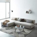 Aira Modern L-Shaped Sectional Sofa-Beige - Upholstered Corner Sofa for Living Room - Spacious & Comfortable Seating - Sleek Contemporary Design - Sturdy Wooden Frame - Soft Fabric Finish - Ideal for Homes & Apartments