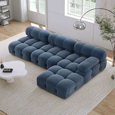 Delsea Modular Sectional Sofa-Blue-Modern Upholstered Modular Sofa-Customizable Configuration for Flexible Seating-Comfortable Cushioned Design-Durable Frame for Long-Lasting Use-Stylish and Contemporary Look - Image 3