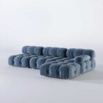 Delsea Modular Sectional Sofa-Blue-Modern Upholstered Modular Sofa-Customizable Configuration for Flexible Seating-Comfortable Cushioned Design-Durable Frame for Long-Lasting Use-Stylish and Contemporary Look