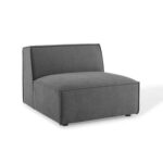 Restore 6-Piece Sectional Sofa-Dark Grey-Modern Modular Sofa Set-Spacious Upholstered Sectional with Plush Cushions-Customizable 6-Piece Design for Flexible Seating-Durable Frame Construction-Comfortable and Stylish for Living Room or Lounge