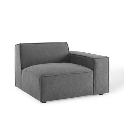 Restore 5-Piece Sectional Sofa Dark Grey-Modern Modular Upholstered Sofa-Spacious 5-Piece Sectional with Plush Cushions-Customizable Seating Configuration-Durable Frame Construction-Comfortable and Stylish Living Room Furniture - Image 4