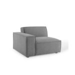 Restore 6-Piece L-Shaped Sectional Sofa Dark Grey-Modern Modular Upholstered Sofa-Spacious L-Shaped Sectional with Plush Cushions-Customizable 6-Piece Configuration-Durable Frame Construction
