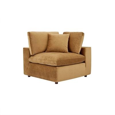 Commix Softer Microfiber-Filled Overstuffed Performance 7-Piece Sectional Sofa-Orange-Plush Upholstered Modular Sofa with Microfiber Filling-Extra Comfortable Overstuffed Cushions-Durable Performance Fabric for Easy Maintenance-Spacious 7-Piece Sectional Design-Sturdy Frame Construction - Image 3