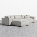 Nordic Modular Sofa-Beige-Scandinavian-Inspired Modular Upholstered Sofa-Minimalist Design with Clean Lines-Comfortable Plush Cushions-Customizable Configuration for Flexible Seating-Durable Frame Construction-Ideal for Modern Living Rooms and Contemporary Interiors