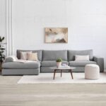Nova Modular Sectional Sofa-Grey-Modern Upholstered Modular Sofa-Customizable Sectional Design for Flexible Layouts-Plush Cushions for Superior Comfort-Durable Frame Construction-Sleek Contemporary Style