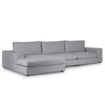 Nova Modular Sectional Sofa-Grey-Modern Upholstered Modular Sofa-Customizable Sectional Design for Flexible Layouts-Plush Cushions for Superior Comfort-Durable Frame Construction-Sleek Contemporary Style
