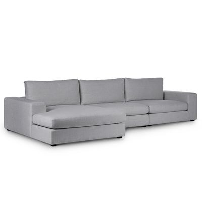Nova Modular Sectional Sofa-Grey-Modern Upholstered Modular Sofa-Customizable Sectional Design for Flexible Layouts-Plush Cushions for Superior Comfort-Durable Frame Construction-Sleek Contemporary Style - Image 3