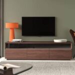 Autry TV Stand for TVs up to 78 inches-Dark Brown