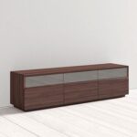 Autry TV Stand for TVs up to 78 inches-Dark Brown