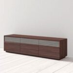 Autry TV Stand for TVs up to 78 inches-Dark Brown