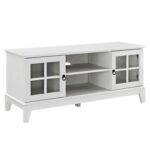 Isle Media Storage TV Stand-White