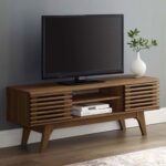 Render Media Console TV Stand-Brown