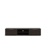 Ansel TV Stand for TVs up to 78 Inch-Brown-Modern Entertainment Console-Spacious Media Unit with Open Shelves and Cabinets-Sturdy Design for Flat-Screen TVs up to 78 Inches-Sleek Contemporary Finish-Ideal for Living Room or Media Room