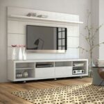Cabrini TV Stand and Floating Wall TV Panel 70-75 inch-White