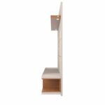 Milano Floating Entertainment Center for TVs up to 60 inch-White & Brown