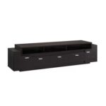 Goliath Multi Drawer Media TV Stand in Black Color