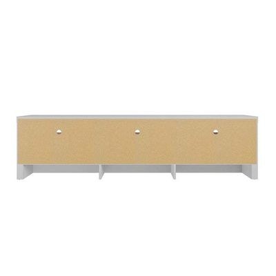 Sylvan TV Stand-White-Contemporary Entertainment Console-Stylish Media Unit with Open Shelves and Cabinets-Durable Construction for Flat-Screen TVs-Modern Design for Living Room or Media Room-Elegant Finish - Image 4