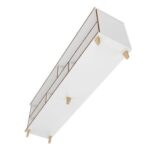 Warren TV Stand White-Modern Entertainment Console-Sleek Media Unit with Ample Storage-Durable Construction for Flat-Screen TVs-Stylish Design for Living Room or Media Room-Contemporary Finish
