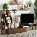 Winchester Mid-Century Modern TV Stand-Brown
