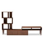 Winchester Mid-Century Modern TV Stand-Brown