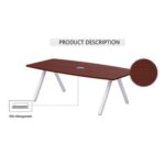 Incontro C148-24 Modern Conference Table Apple Cherry