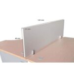 Deler 120 Silver Wood Divider Panel