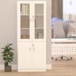 Carre 1123 White Full Height Bookshelf
