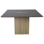 Projekt 7 Rec 120 Square Modular Conference Table Walnut