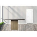 Projekt 7 Rec 120 Square Modular Conference Table Walnut