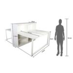 Projekt Modern Link 280cms 4 Workstation