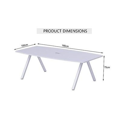 Incontro C148-24 Modern Conference Table White - Image 3