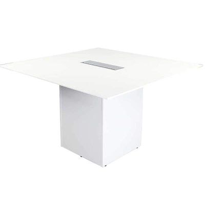 Projekt 7 Rec 120 Square Modular Conference Table White