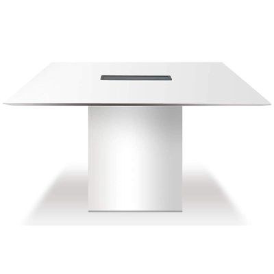 Projekt 7 Rec 120 Square Modular Conference Table White - Image 2
