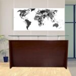 Harrera R06-18 Modern Reception Desk Apple Cherry