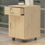 Mahmayi ME 1D1D Mobile Pedestal Melamine Finish - Oak