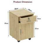 Mahmayi ME 1D1D Mobile Pedestal Melamine Finish - Oak
