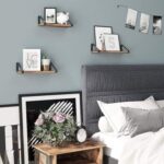 Vasagle LWS33BX Rustic Brown Wall Mounted Floating Shelves for Living Room, Bathroom, Kitchen - Set of 3