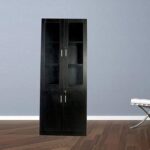 Glas 1123 Black Full Height Bookshelf