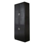Glas 1123 Black Full Height Bookshelf