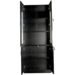 Glas 1123 Black Full Height Bookshelf