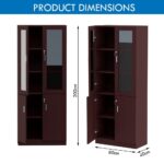Argent 1123 Apple Cherry Full Height Bookshelf