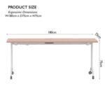 Folde 78-18 Modern Folding Table Oak