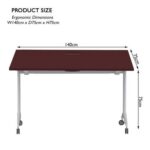 Folde 78-14 Modern Folding Table Apple Cherry