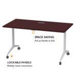 Folde 78-18 Modern Folding Table Apple Cherry