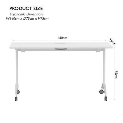 Folde 78-14 Modern Folding Table White - Image 4